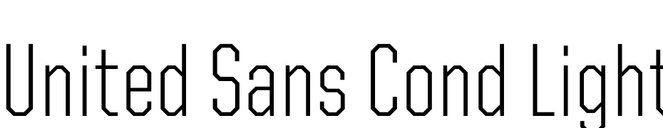 United Sans Cond Light Font Download Free