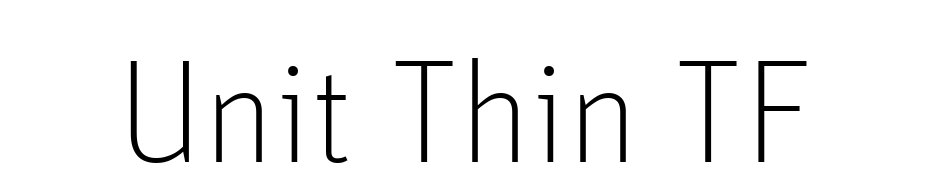 Unit Thin TF Fuente Descargar Gratis