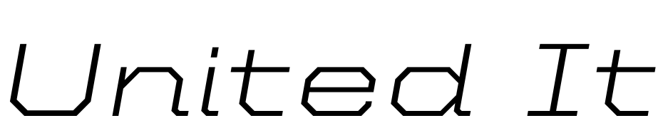 United Italic Ext Light Font Download Free