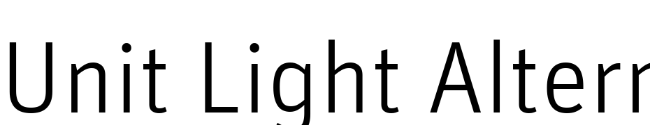 Unit Light Alternate Polices Telecharger