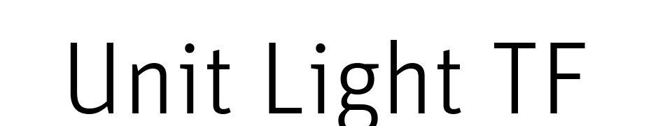 Unit Light TF cкачати шрифт безкоштовно