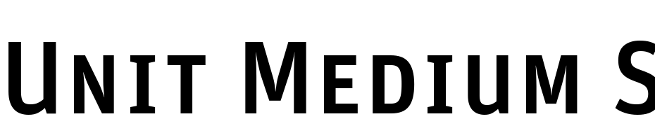 Unit Medium SC Yazı tipi ücretsiz indir