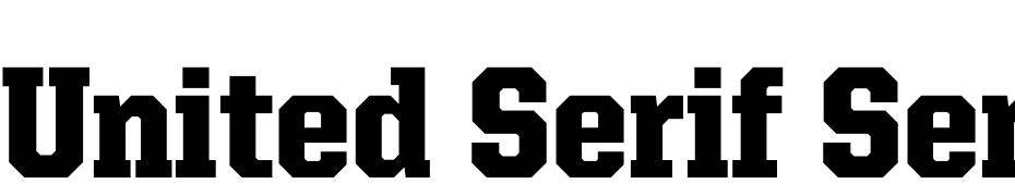 United Serif Semi Cond Black cкачати шрифт безкоштовно