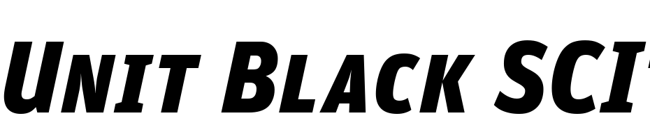 Unit Black SCItalic Fuente Descargar Gratis