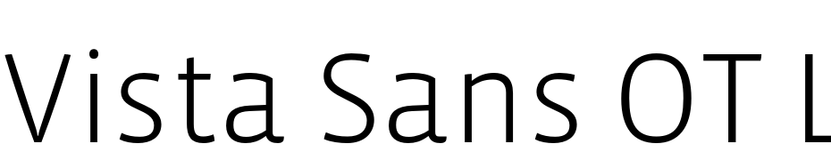 Vista Sans OT Light Font Download Free