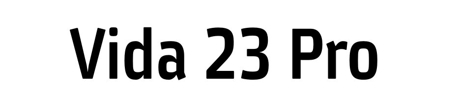 Vida 23 Pro Font Download Free