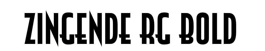 Zingende Rg Bold Font Download Free