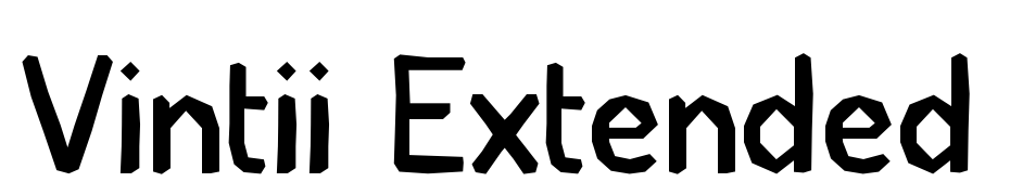 Vintii Extended Font Download Free