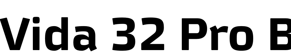 Vida 32 Pro Bold Font Download Free