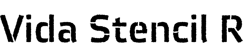 Vida Stencil Randomized 33 Pro Font Download Free