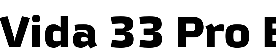 Vida 33 Pro Bold Font Download Free