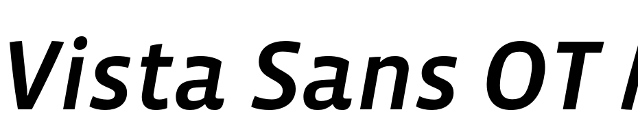 Vista Sans OT Medium Italic Font Download Free