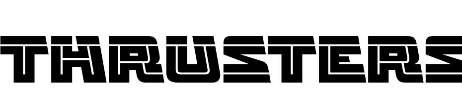 Thrusters Full Regular Font Download Free