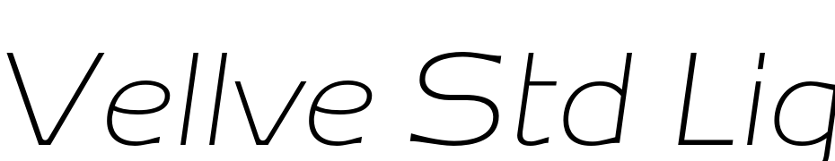 Vellve Std Light Oblique Font Download Free