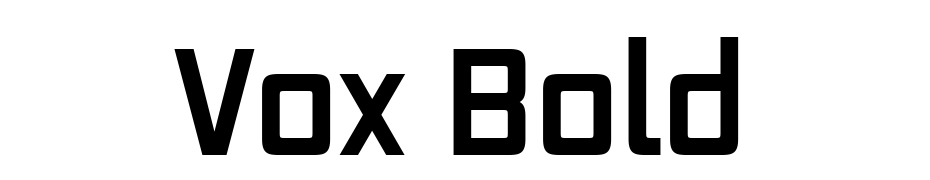 Vox Bold Font Download Free