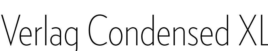 Verlag Condensed XLight Font Download Free