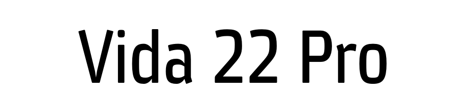 Vida 22 Pro Font Download Free
