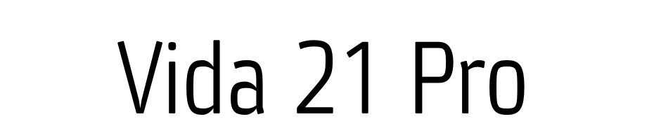 Vida 21 Pro Font Download Free