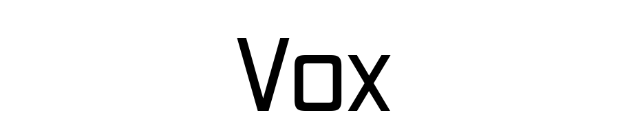 Vox Yazı tipi ücretsiz indir