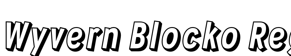 Wyvern Blocko Regular Yazı tipi ücretsiz indir