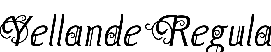Yellande Regular Font Download Free