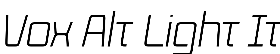 Vox Alt Light Italic Schrift Herunterladen Kostenlos