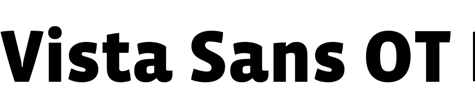 Vista Sans OT Black Font Download Free