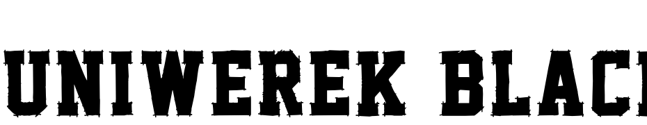 Uniwerek Black Font Download Free