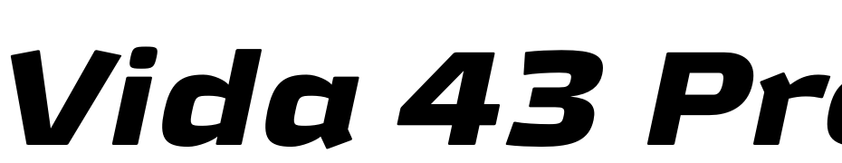 Vida 43 Pro Bold Italic Schrift Herunterladen Kostenlos