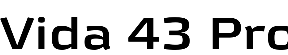 Vida 43 Pro Font Download Free