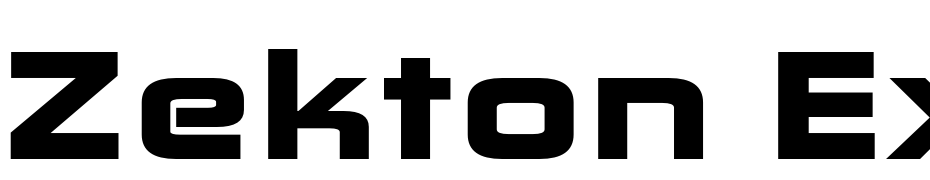 Zekton Ex Bl Regular Font Download Free