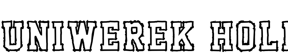 Uniwerek Hollow Font Download Free