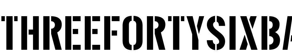 Threefortysixbarrel Regular Font Download Free