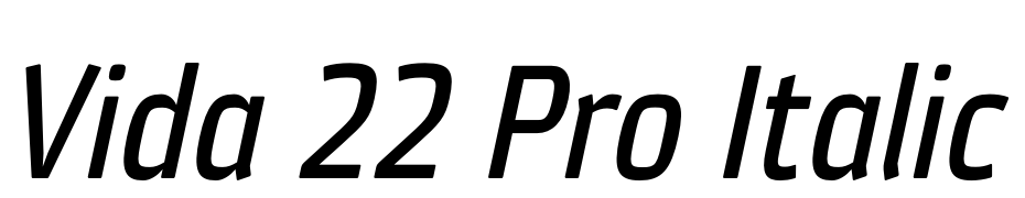 Vida 22 Pro Italic Schrift Herunterladen Kostenlos
