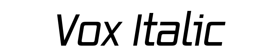 Vox Italic Font Download Free