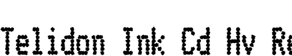 Telidon Ink Cd Hv Regular Schrift Herunterladen Kostenlos
