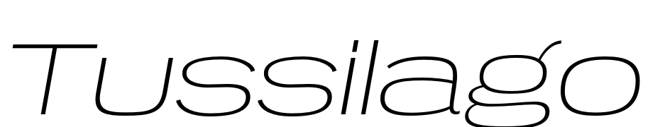 Tussilago El Italic Font Download Free