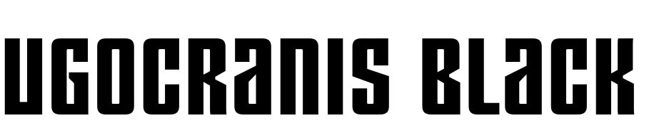 Ugocranis Black Regular Font Download Free