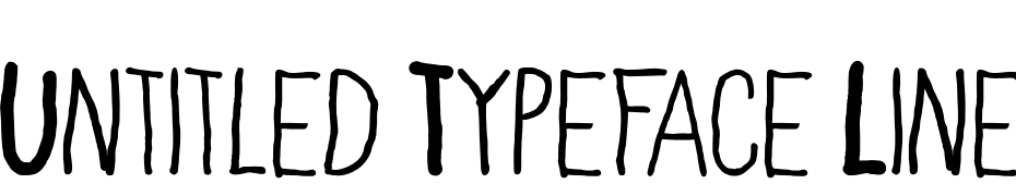 Untitled Typeface Line Font Download Free