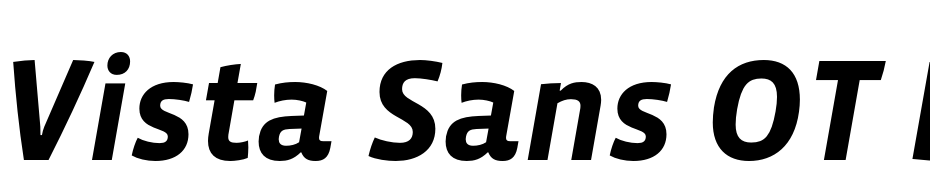 Vista Sans OT Bold Italic Font Download Free