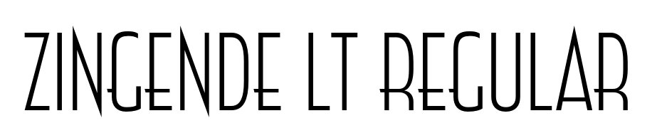 Zingende Lt Regular Font Download Free