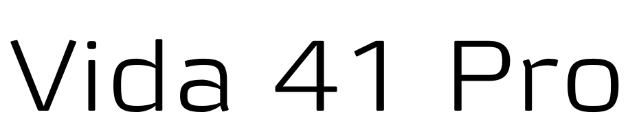 Vida 41 Pro Font Download Free