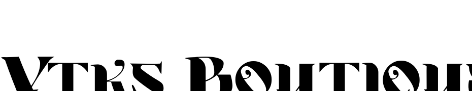 Vtks Boutique Yazı tipi ücretsiz indir
