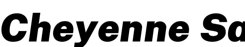 Cheyenne Sans Black Italic Font Download Free