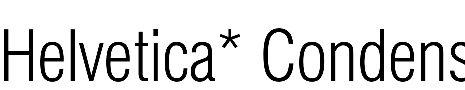 Helvetica* Condensed Extra Light Scarica Caratteri Gratis
