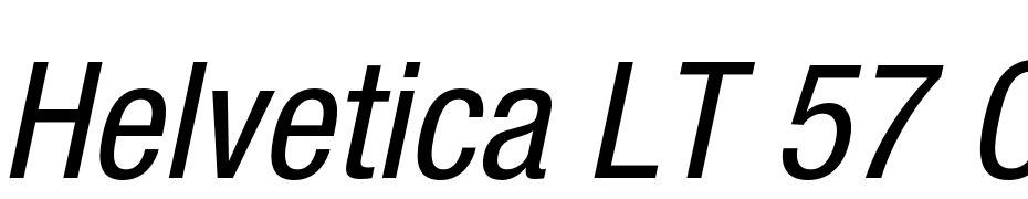 Helvetica LT 57 Condensed Oblique Scarica Caratteri Gratis