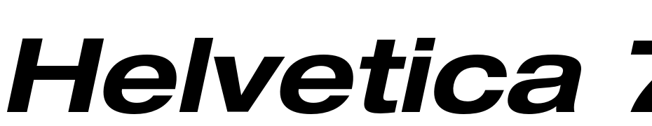 Helvetica 73 Bold Extended Oblique Fuente Descargar Gratis