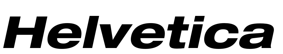 Helvetica LT 83 Heavy Extended Oblique Font Download Free