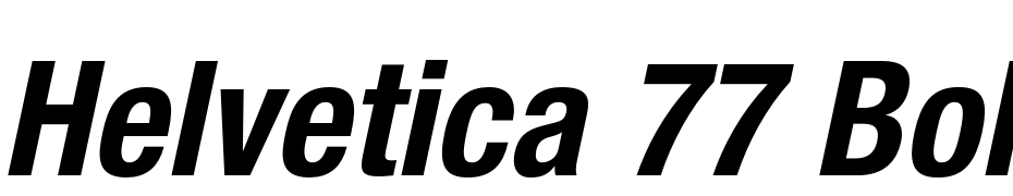Helvetica 77 Bold Condensed Oblique cкачати шрифт безкоштовно