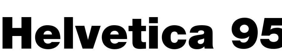 Helvetica 95 Black Font Download Free